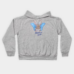 Believe You Can Fly Bunny Kids Hoodie